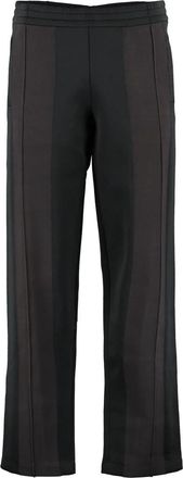 Bottega Veneta Broek met ritssluiting van technische stof - Heren - Straight fit broeken - Zwart - XS - Polyester - Broeken