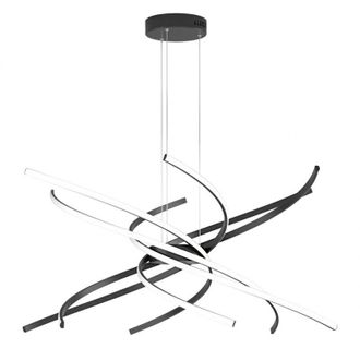 Top-Light Top-light - Lampadario a Led Moderno Top Light Tornado 69W 4450LM 1163/S80 Nero