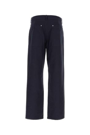 Givenchy Mens Midnight Blue Cotton Pant Nightblue Exterior: Pantaloni