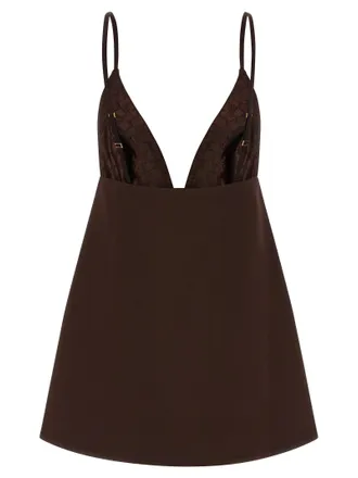 Elisabetta Franchi Duchesse Dress - Brown