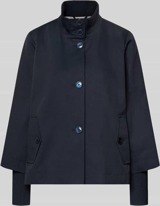 s.Oliver Black Label Regular Fit Jacke aus Baumwoll-Mix in Marine, Gr&ouml;&szlig;e 48