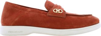 Ferragamo Ferragamo Suede Gancini Loafers, Size 7 C