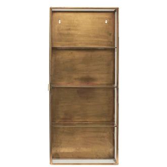 House Doctor Vitrina met&aacute;lica dorada