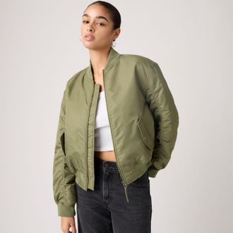 Levi's Scout Western Bomber Jacket - Womens - XS - Green