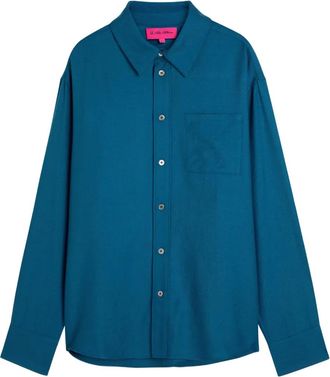 The Elder Statesman Camicia con tasca - Blu