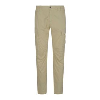 C.P. Company Slim-fit Trousers, male, Beige, Size: 2XL Stretch Sateen Ergonomic Lens Cargo Pants