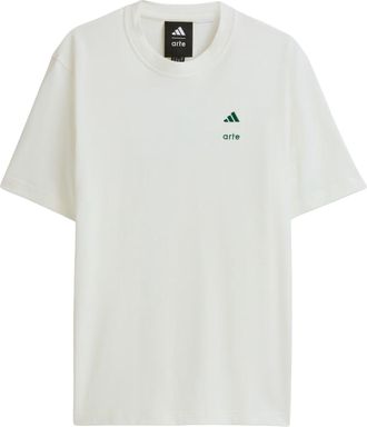 adidas x Arte Antwerp Graphic T-Shirt Asia Sizing Off White Amazon Green KT2992
