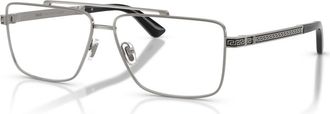 Versace 56mm Rectangle optical glasses in Grey at Nordstrom