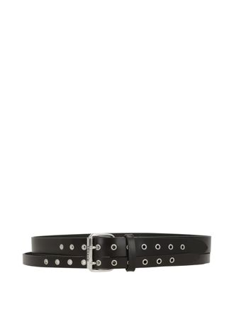 Isabel Marant eyelet buckle belt - women - Calf Leather - 75 - Black