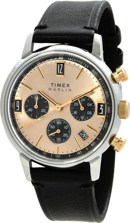 Timex Marlin Chronograph Quartz Champagne Dial Mens Watch TW2W60300