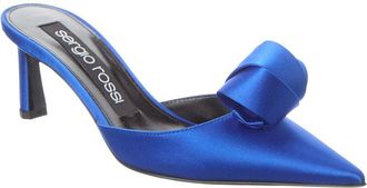 Sergio Rossi Bigoudi Satin Mule