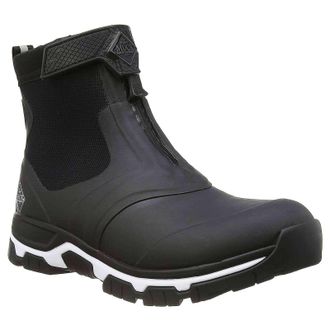 The Original Muck Boot Company Apex Mid Zip Rubber Synthetic Womens Ankle Boots - Black White - Size:UK 7