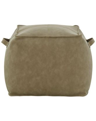 Safavieh Couture Pablo Vegan Leather Pouf