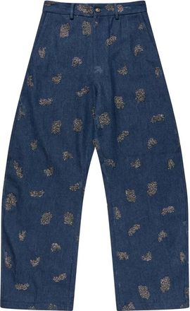 Munthe Wide Jeans - Dames - Loose Fit Jeans - Blauw - M - Jeans