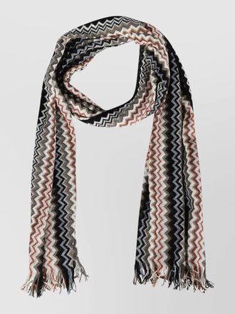 Missoni lightweight scarf soft texture fringed edges