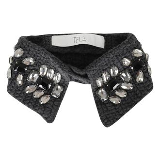 Tela Lupin Collar Scarf - Dames - Accessoires - Grijs - Maat: ONE Size Zijde