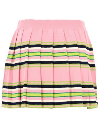 Casablanca Striped Viscose Mini Skirt - Multicolor