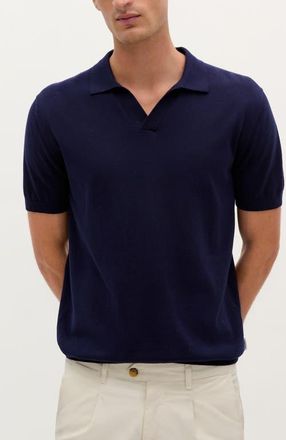 Scalpers Icon Moller Polo Tricot in Dark Navy at Nordstrom, Size Xx-Large Eu