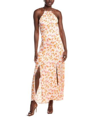 Maje Satin Maxi Dress