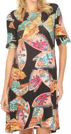 Johnny Was Swing Dress In Ofelia Black