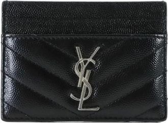 Saint Laurent Pre-owned Wallets, female, Black, Size: ONE SIZE Pre-owned Card Case