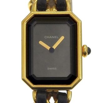 Chanel Pre-owned Vintage Polshorloge - Dames - Vintage Horloges - Zwart - ONE Size - Leer - Vintage