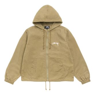 St&uuml;ssy Waxed Cotton Beach Shell Olive 115951-OLIV
