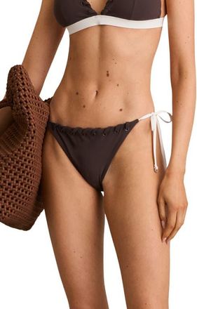 Reiss Sydney Bikini Bottoms in Chocolate at Nordstrom, Size 14 Us