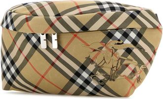 Burberry Mens Essential Belt Bag Beige Polyester Polyurethane