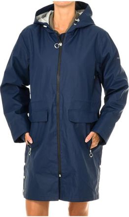 Superdry Park - Dames - Regenjassen - Blauw - M - Katoen - Jassen