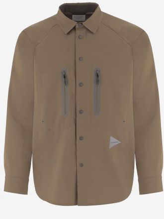 And Wander Nylon Shirt With Contrast Back Panel