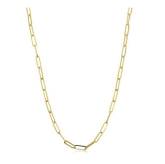 Pompeii3 14k Yellow Gold 3 millimeter Paperclip Chain Necklace