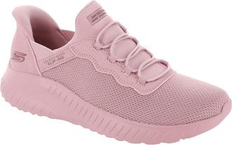 Skechers Womens Bobs Squad Chaos Daily Inspiration Slip-On Sneakers, Rose Knit, 2.5 UK