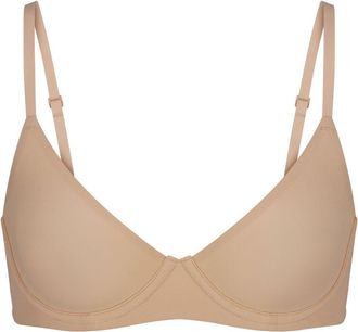 SKIMS Unlined Stretch-jersey Demi bra - Beige - 32DD