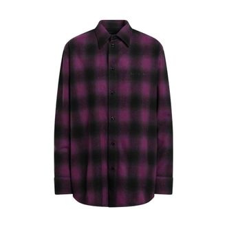 Balenciaga Camisa de Franela - Blouses & Shirts - Mujer - P&uacute;rpura - S