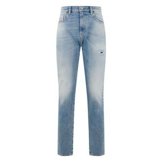 Diesel Slim-fit Jeans, male, Blue, Size: W30 Straight Jeans Light Denim