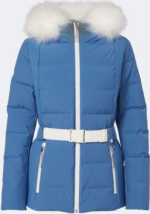 Yves Salomon Belted shearling-trimmed ski jacket