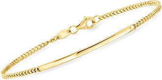 Canaria Canaria 10kt Yellow Gold Curb-Link Bar Bracelet