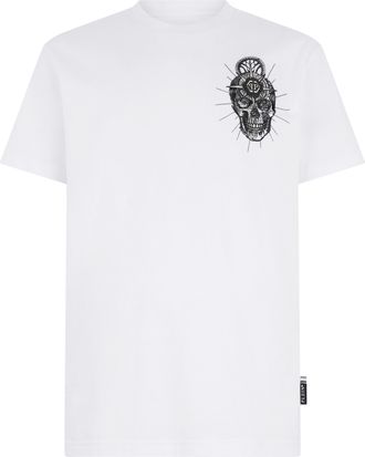 Philipp Plein T-Shirt Met Ronde Hals En Korte Mouwen Skull