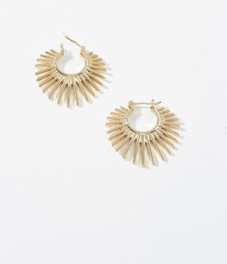 Simons Womens Sparkly sun earrings