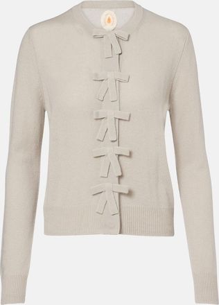 Jardin Des Orangers Cardigan in cashmere con fiocco