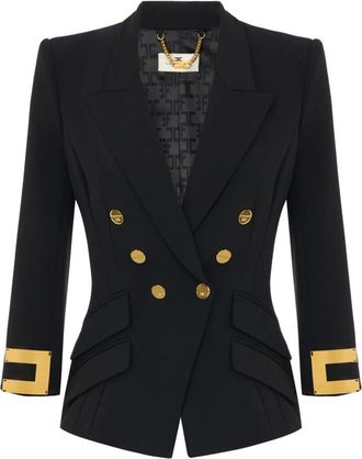 Elisabetta Franchi Mujer, Chaquetas, Negro, Talla: S
