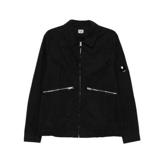 C.P. Company Light Jackets, male, Black, Size: XL Shirt C.p. Company