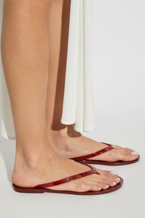 CHRISTOPHER ESBER Rubber Flip-flops Jo, Womens, Red