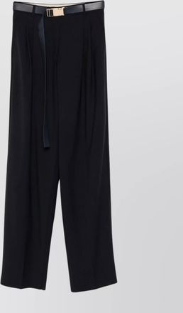 Max Mara high waist pleated trousers with wide leg