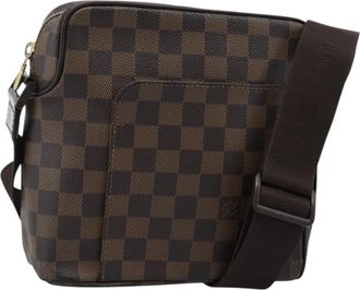 Louis Vuitton Olav Damier Brown Canvas Handbag (Pre-Owned)