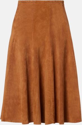 Stouls Gonna midi Sabrina in suede