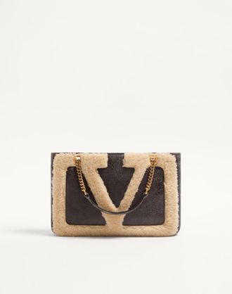 Valentino Garavani Borsa Shopping Piccola Valentino Garavani Viva Superstar In Montone Donna MARRONE/BEIGE UNI