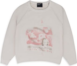 Enfants Riches Deprimes Enfants Riches Deprimes White Incandescent Raglan Sweatshirt