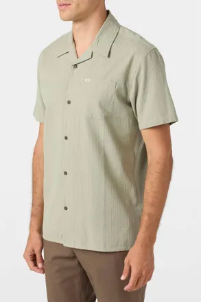 O'Neill Og Eco Stripe Standard Shirt In Seagrass